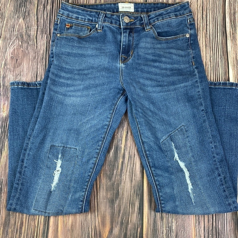 Kids Hudson Jeans With Distressing- Size 14